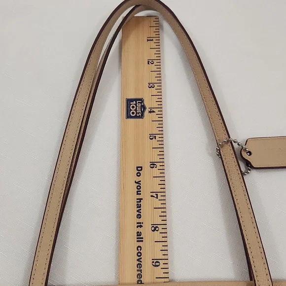 Coach Butterfly Perforated City Tote Bag. Light Tan Colored. - Picture 10 of 12